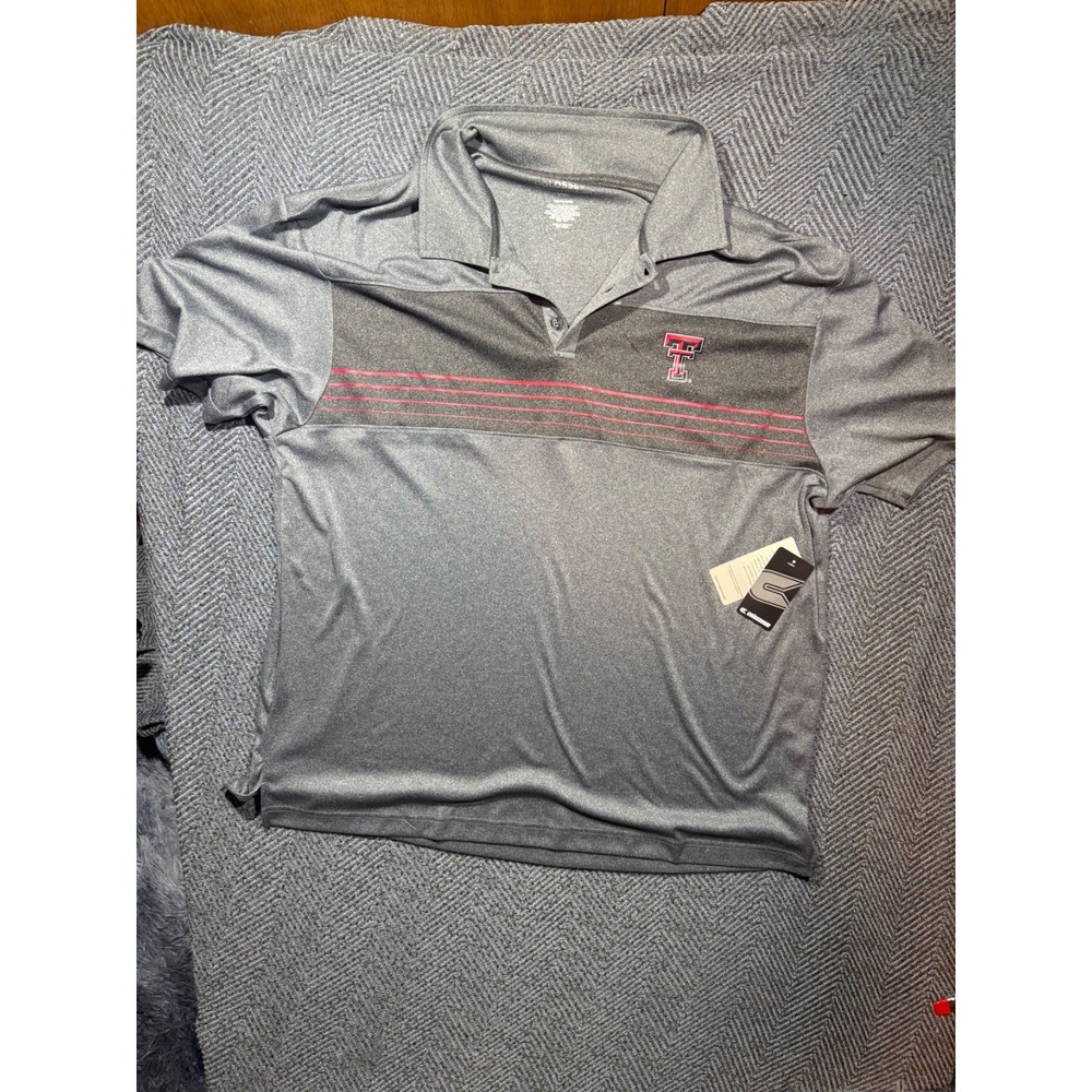 NWT Men's Colosseum Texas Tech Red Raiders Polo - XXL - NEW